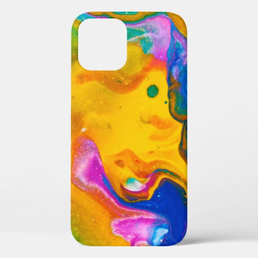 Fluid Art.抽象芸術カラフル背景、壁紙 Case-Mate iPhoneケース (裏面)