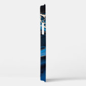 Fluid Art.液体金属金ゴールド(抽象芸術青w) Case-Mate iPhoneケース (裏面 / 右)