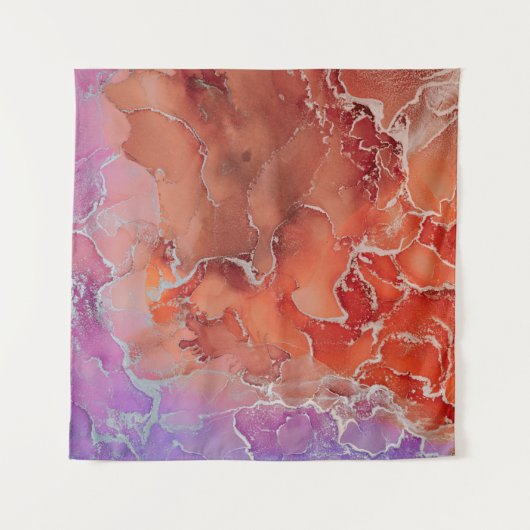 Fluid Art. Modern ?bstract colorful background, wa タペストリー (正面)