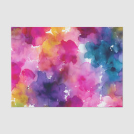 Fluid Color Transition: Chromatic Spill Ink Blot 薄葉紙