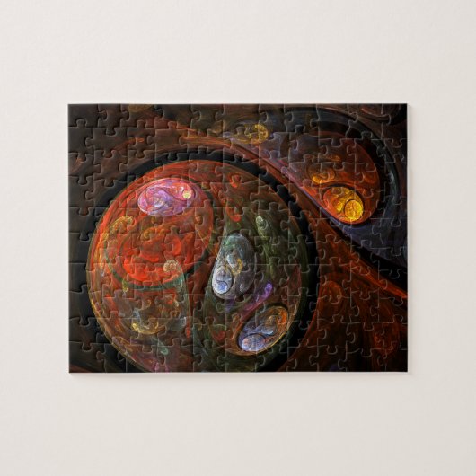 Fluid Connection Abstract Art ジグソーパズル (横)