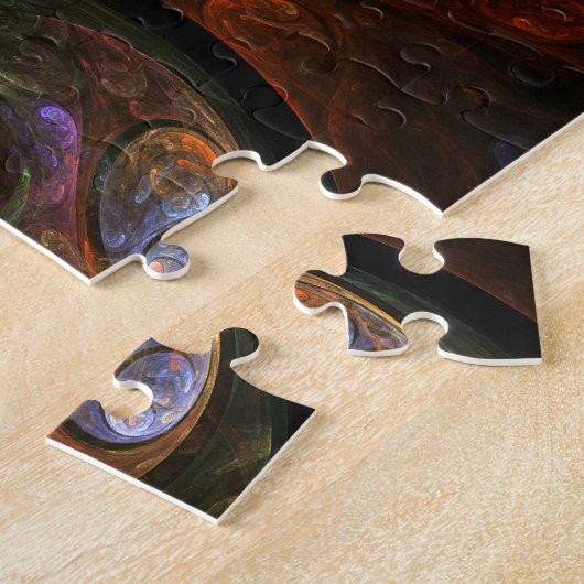 Fluid Connection Abstract Art ジグソーパズル (側面)