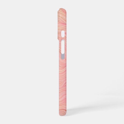 Fluid Gradient Line Art Phone Case iPhone 16ケース (左側面)