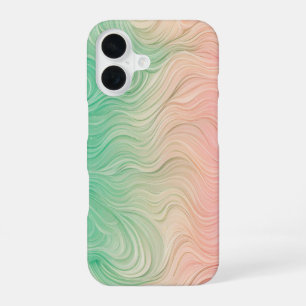 Fluid Gradient Line Art Phone Case iPhone 16ケース