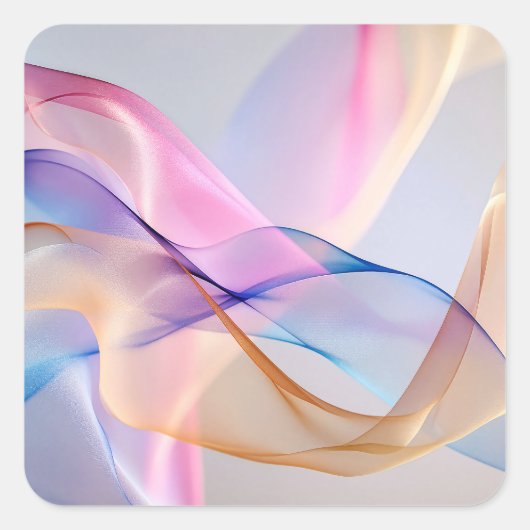 Fluid Harmony in Motion スクエアシール (正面)