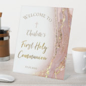 fluid marble | First Communion 台座サイン (インサイチュ)