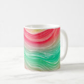 Fluid Marble Line Art Mug コーヒーマグカップ (正面右)