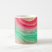 Fluid Marble Line Art Mug コーヒーマグカップ (中央)