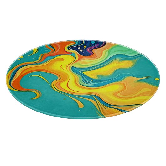Fluidity of Joy: Abstract Waves カッティングボード (角)
