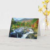 Flume Falls |  Adirondack Mountains カード (黄色い花)