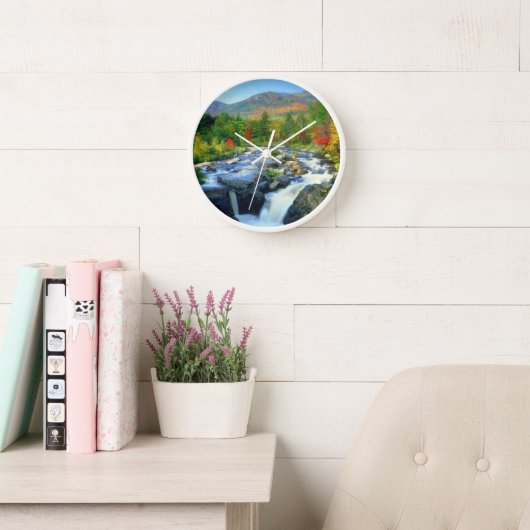 Flume Falls |  Adirondack Mountains 壁時計 (読書スペース)
