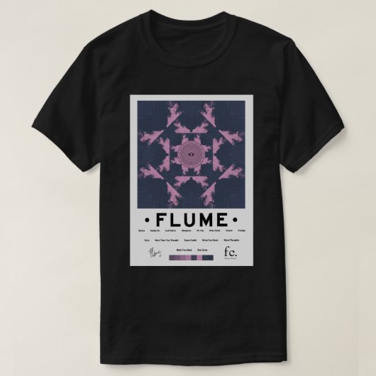 Flume Self Titled Album – トラックリストプルオーバーフード付きスウェットシ Tシャツ (デザイン正面)