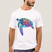 Fluo sea turtle tシャツ (正面)