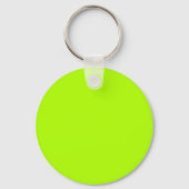 Fluorescent Green Solid Color キーホルダー (正面)