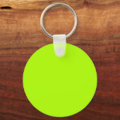 Fluorescent Green Solid Color キーホルダー (正面)