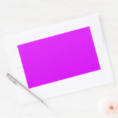 Fluorescent Purple 長方形シール (封筒)