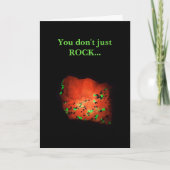 Fluorescent Rock under UV Light Greeting Card シーズンカード (正面)
