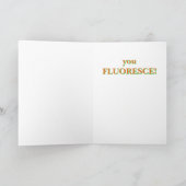 Fluorescent Rock under UV Light Greeting Card シーズンカード (内部)