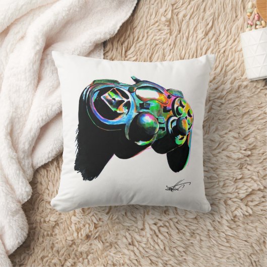 Fluorescente mando de playstation クッション (ブランケット)