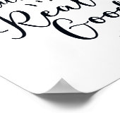 Flush it Flush it Bathroom Sign ポスター (角)