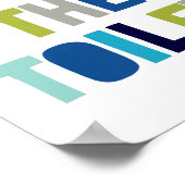 Flush The Toilet, Kids bathroom Decor ポスター (角)