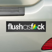 flushasfck (フェイクなカーボン繊維) バンパーステッカー (車上)