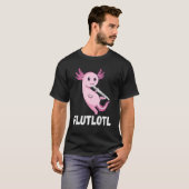 Flute Axolotl Flute Player Music Instrument Flute  Tシャツ (正面フル)