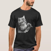 Flute Cat 1 Tシャツ (正面)