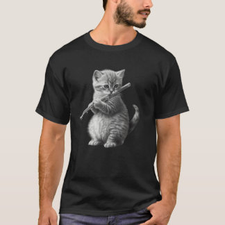 Flute Cat 2 Tシャツ