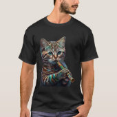 Flute Cat Tシャツ (正面)