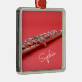 Flute classical music instrument name メタルオーナメント (右)