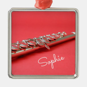 Flute classical music instrument name メタルオーナメント