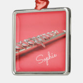 Flute classical music instrument name メタルオーナメント (左)