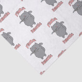 Flute Fanatic Gray Cat Pink Funny 薄葉紙 (詳細)