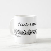 flutetunes.comのロゴ コーヒーマグカップ (正面左)