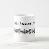 flutetunes.comのロゴ コーヒーマグカップ (中央)