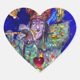 FLUTIST IN BLUE / Valentine Masqueradeハート ハートシール