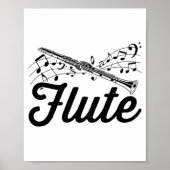 Flutist Musician | Flute Orchestra Gift Idea ポスター (正面)