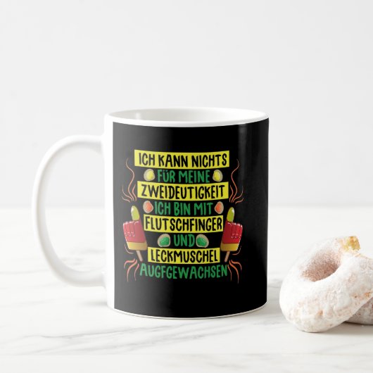 Flutschfinger & Leckmuschel sind zweideutig コーヒーマグカップ (ドーナツ)