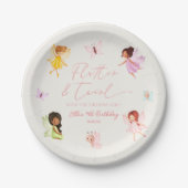 Flutter+and+Twirl+Enchanted+Fairy+誕生日パーティー ペーパープレート (正面)