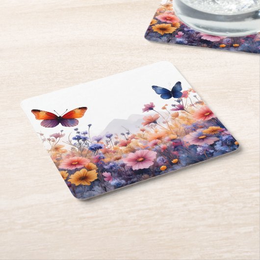 "Flutter & Bloom” コースター (アングル)