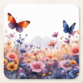 "Flutter & Bloom” コースター (正面)
