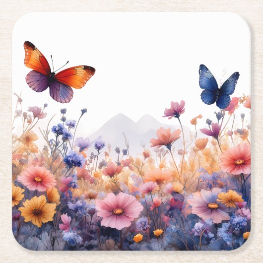 "Flutter & Bloom” コースター (正面)