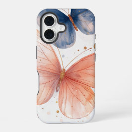 Flutter Bloom" – 水彩蝶々スマホケース iPhone 16ケース