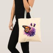 Flutter & Bloom Tote: Jouw Dagelijkse Vleugje Natu トートバッグ (正面(商品))