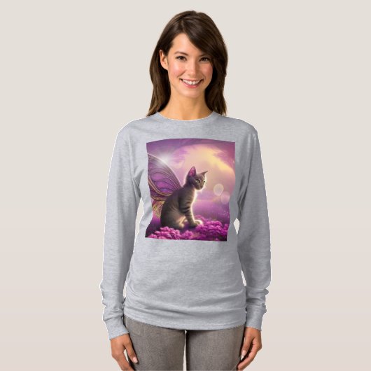 Flutter-Mytt子猫（LSシャツ） Tシャツ (正面フル)