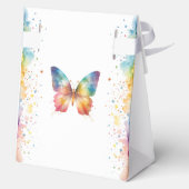 Flutter On Over Rainbow Butterfly 1st Birthday フェイバーボックス (裏面)
