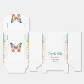 Flutter On Over Rainbow Butterfly 1st Birthday フェイバーボックス (見開き)