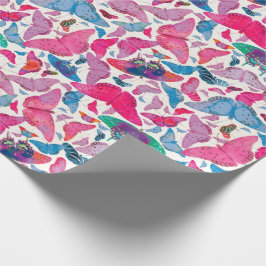 Flutterbyの春の蝶 ラッピングペーパー