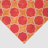 Flutterbyの秋の幾何学的な赤 薄葉紙 (詳細)